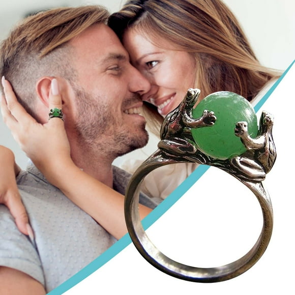 EGNMCR Rings Cute Animals Green Stone Men's And Women's Exquisite Rings Are The For Gifts Ring Ring