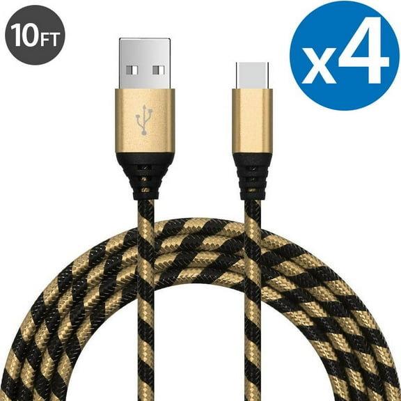 Type C Charger Fast Charging Cable USB-C Type-C 3.1 Data Sync Charger Cable Cord For Samsung Galaxy S10  S9 S8 Plus Galaxy Note 8 9 Nexus 5X 6P OnePlus 2 3 LG G5 G6 G7 V20 V30 V40 HTC M10 Google Pixel