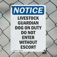 thumbnail image 5 of (2 Pack) Livestock Guardian Dog On Duty OSHA Notice Sign 12 Inch X 18 Inch Plastic Sign, Weather Resistant, UV Protected for Workplace, Business, and Construction Site, Made in the USA, 5 of 8