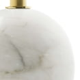 thumbnail image 4 of Modway Aliza Round Iron Metal & Marble Side Table in Brass and White, 4 of 10