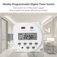 thumbnail image 4 of Timer Weekly Programmable Digital Timer Switch Panel Mounted Electrical Timer 16 Independent ON/ OFF Programs For Home Office Lights Fans TV Kitchen Appliances, 4 of 7