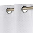 thumbnail image 2 of Superior Shimmer Blackout Curtains, Grommet Header, Set of 2, 52" X 108", Snow White, 2 of 6
