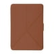 thumbnail image 1 of Estuche protector con patrón de cruz deformada para lector de libros electrónicos Funda de cuero PU para Kindle Paperwhite1/2/3 (marrón), 1 of 10