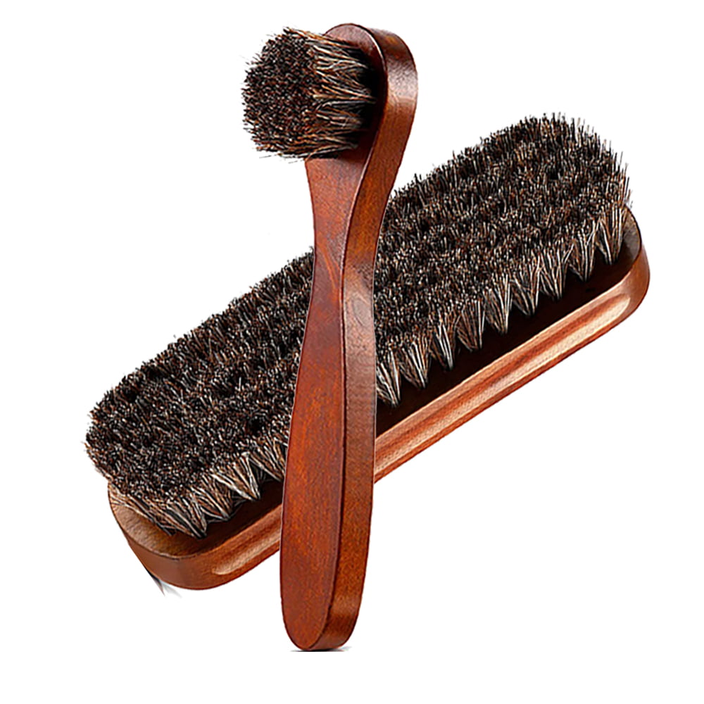 Buff & Polish Horsehair or Synthetic Bristles Kaps Shoe Polishing Brush 
