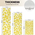 thumbnail image 4 of Yellow Lemon Fruit Slices White Pattern Kitchen Rugs Sets Of 3,Kitchen Runner Rugs Non Skid Washable,Decorative Kitchen Floor Mats for Kitchen,Sink,Laundry,17"x30"+ 17"x47" + 17"x59", 4 of 6
