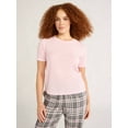 thumbnail image 2 of Joyspun Women’s Sleep Tee with Short Sleeves, Sizes XS-3X, 2 of 6