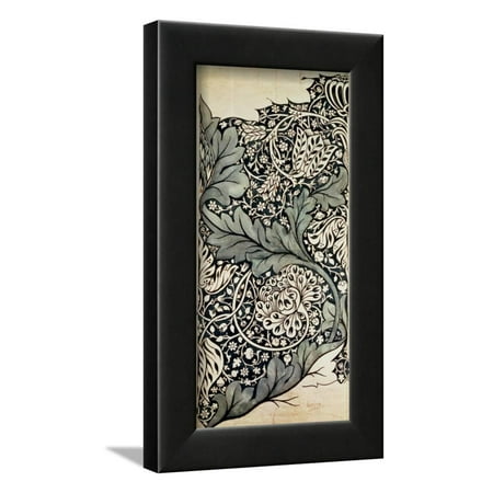 - Design for Avon Chintz, circa 1886 Floral Pattern Art Framed Print Wall Art By William Morris