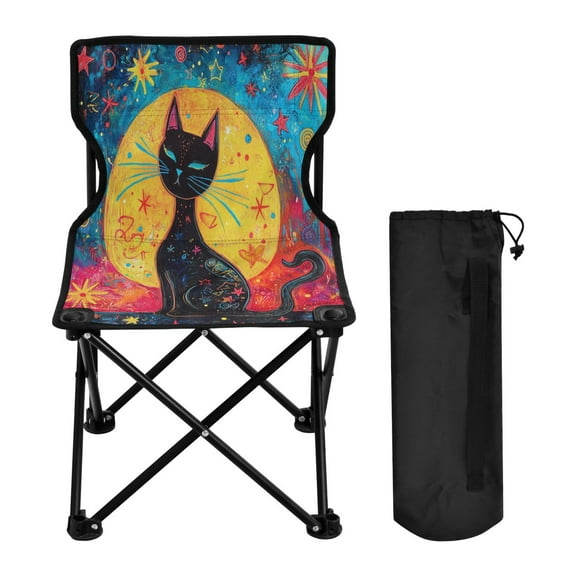 BZSMCE Camping Chairs Modern Eternal Nightwatcher Pattern Folding chair