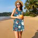 thumbnail image 3 of Fotbe Christmas Snowman Gift Vestido de Verano sin Mangas para Mujer – Vestido Midi Línea A, Estilo Camiseta Floral, Vestido Playero Casual y Fluido, 3 of 7