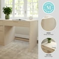 thumbnail image 3 of Martha Stewart Home Office Modular Single-Drawer Desk with 3 Drawer File Cabinet in Light Natural with Brushed Gold Hardware, 3 of 10