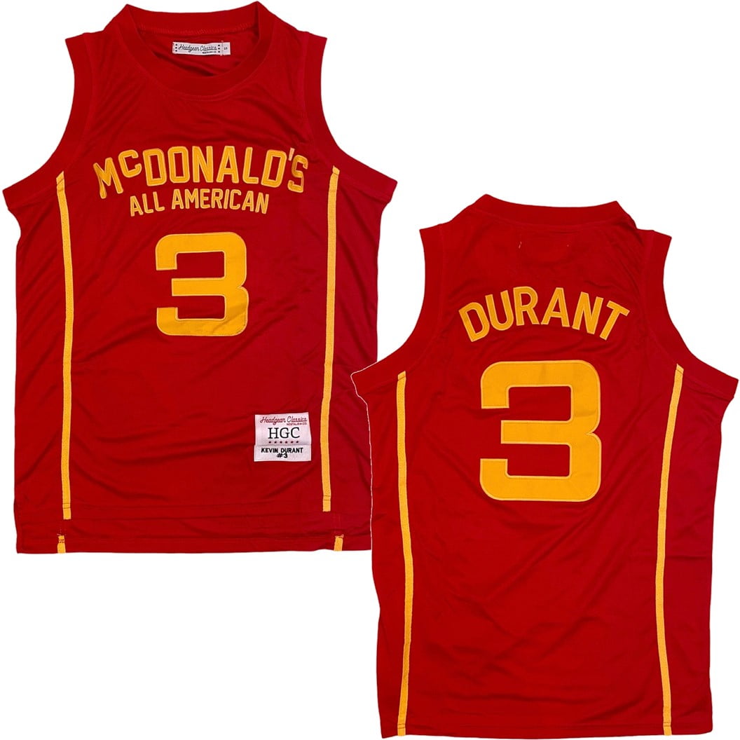 Kevin Durant Men's Headgear Classics Mcdonald's All American High School Basketball Jersey (XX-Large), Size: 2XL