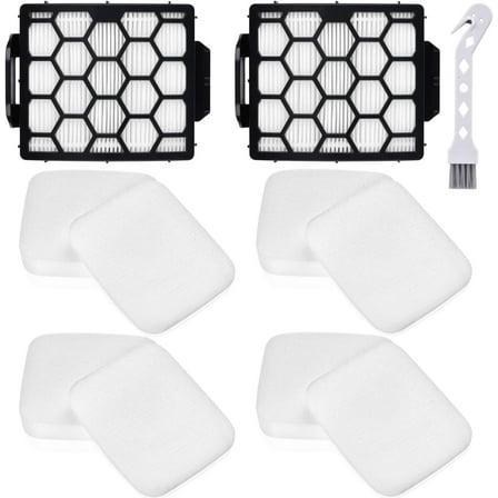 UV850 Filter Replacement for Shark Performance Lift Away UV850 UV900 DuoClean Upright Vacuum, 2 HEPA Filters and 4 Foam & Felt Filters, Compare to Part #XHF320 & XFFK602UKT