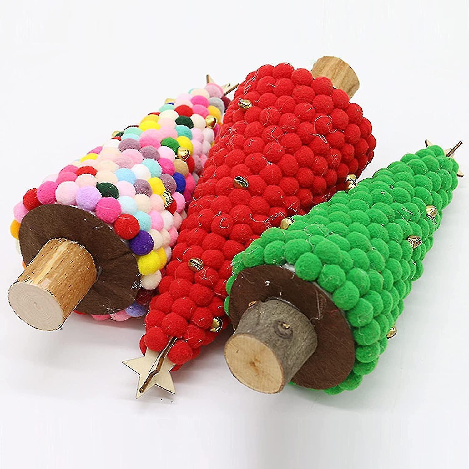 26cm Artificial Miniature Christmas Tree With Wooden Base Cute Little