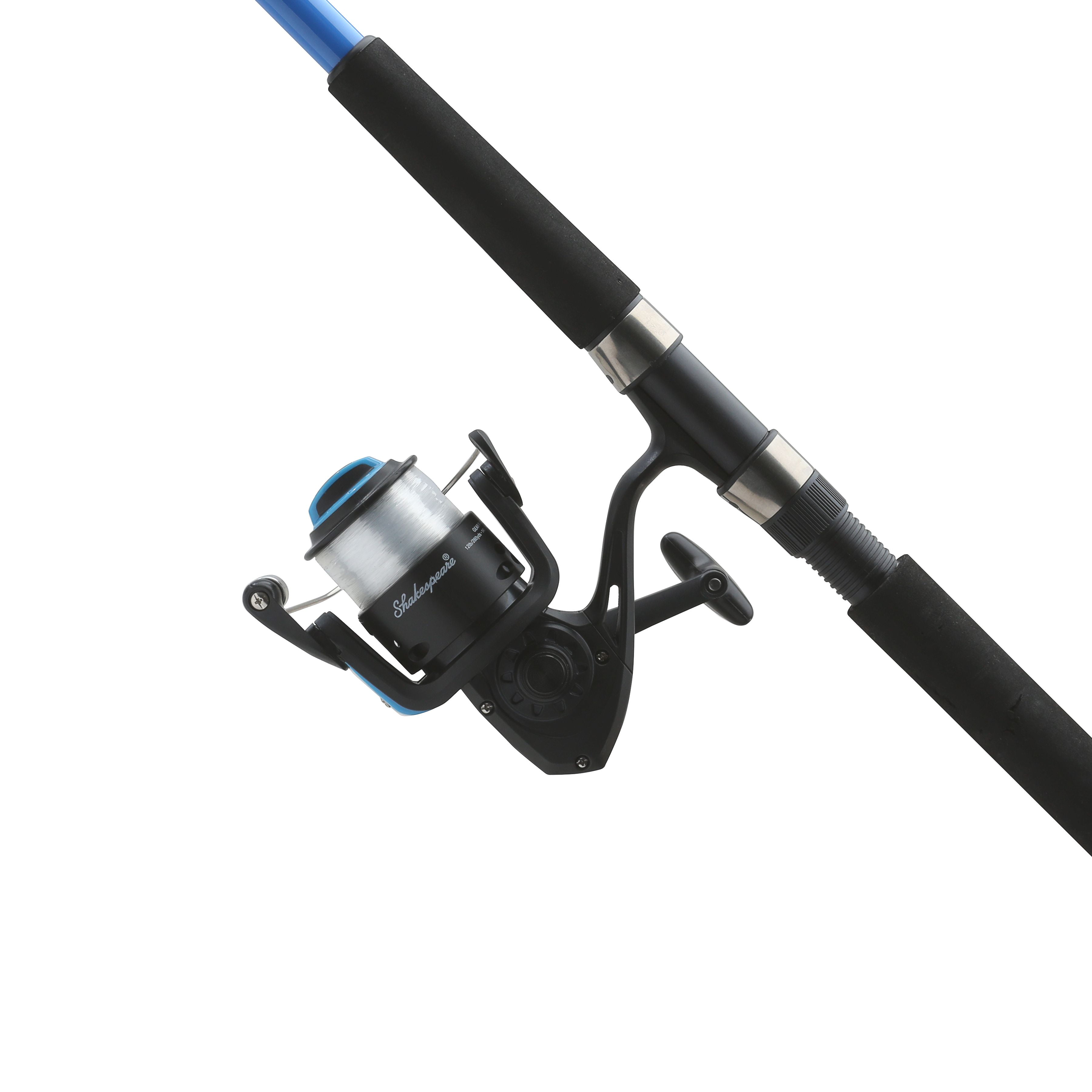 (2 pack) Shakespeare Tiger Spinning Fishing Combo, 9' Medium Heavy Rod, 5000 Size Reel