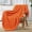 Burnt Orange, variant on General Fuzzy Fleece Throw Blanket for Couch, Bed, Soft Fluffy Jacquard Waffle Blankets for All Season, Lightweight and Cozy, 50x60 Inch, Teal
