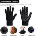 thumbnail image 3 of CHAO Negro - 1 x guantes de invierno para hombres y mujeres, antideslizantes, forro polar cálido, 3 of 5