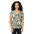 thumbnail image 1 of Ladies' Ultimate Short-Sleeve V-Neck T-Shirt - TROPICAL JUNGLE - 2XL, 1 of 3