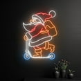 thumbnail image 2 of Handmadetneonsign Santa Claus Scooter Neon Sign, Scooter Santa Claus Led Light, Merry Christmas, 2 of 5