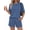 Grey Blue, variant on 2 Piece Lounge Sets For Women Summer Airport Travel Vacation Outfits Loose Matching Clothing Spring Short Set