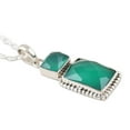 thumbnail image 4 of NOVICA Onyx pendant necklace, 'Day Party in Green', 4 of 6