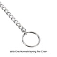 thumbnail image 4 of Uxcell 10" Stainless Steel Flat Keychain with Key Ring Clasp Clip, Silver, 4 of 5
