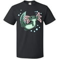 thumbnail image 3 of Inktastic Cute Axolotl Swimming with Bubbles T-Shirt, 3 of 5