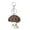 Red, variant on Adorable Floral Mushroom Cloth Fabric Keyring Charm for Women Keychain Bag Decoration Fashion Ornament