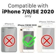 thumbnail image 2 of Vena iPhone SE 3 (2022) / SE 2020 / 8 / 7 Wallet Case, vCommute (Military Grade Drop Protection) Flip Leather Cover Card Slot Holder with Kickstand - Space Gray / Black, 2 of 9
