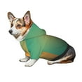 thumbnail image 7 of Honeii Orange To Teal Gradient Print Small Dog Hoodies Pet Hooded Sweatshirts Fall Winter Puppy Cat Sweaters Warm Clothes for Small Dogs Outfits Costume-Large, 7 of 7