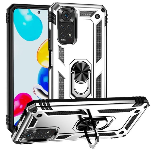 Funda de teléfono para Xiaomi Redmi Note 11 Pro 5G Global de Uso Rudo Shockproof + Cristal 9D