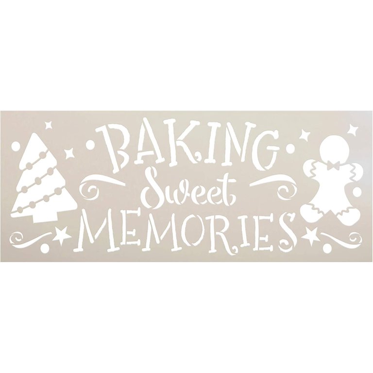 Baking Sweet Memories Stencil by StudioR12 DIY Christmas Tree Home Decor Craft & Paint Wood Sign Reusable Mylar Template Holiday Gingerbread Cookie Gift Select Size 20.25 inches x 8.25 inches - Walmart.com baking-sweet-memories-stencil-by-studior12-diy-christmas-tree-home-decor-craft-paint-wood-sign-reusable-mylar-template-holiday-gingerbread-cookie-gift-select-size-20-25-inches-x-8-25-inches-walmart-com