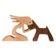 thumbnail image 1 of Adorno de madera de familia de perros: tallado a mano, duradero y decorativo, para el hogar y la oficina, 1 of 5