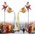 thumbnail image 1 of Christmas Solar Kettle Lights Garden Lawn Decorative Light, Christmas Santa Solar Kettle Lights Garden Lawn Decorative Light, Hanging Metal Santa Claus Watering Can with LED, (Mix), 1 of 7