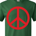 thumbnail image 4 of Inktastic Fun Red Peace Sign T-Shirt, 4 of 5
