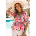 thumbnail image 6 of Casuashion Boho Floral Puff Sleeve Top - Chic Peplum Detail, XS-XXL Sizes!, 6 of 8