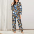 thumbnail image 2 of Naloa Colorful Butterfly1 Pajamas for Women Set, Womens Pajama Sets, Lounge Sets for Women, 2pjs for Women-Small, 2 of 7