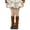 Brown, variant on Wxirdiow Girls Ruffle Crew Socks Kids Leg Warmers Knitted Leg Warmers Loose Socks Knee High Leg Warmers For Girls Coffee Size,3-14 Years