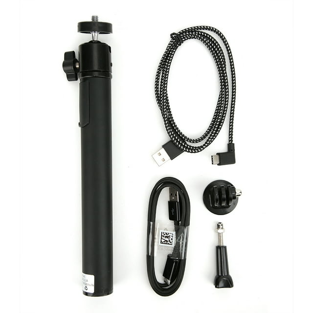 Para OSMO ACTION Cámara deportiva Banco de energía portátil Selfie Stick para teléfono móvil Power Bank Selfie Stick + Cable de datos de 1M USB a tipo C + Adaptador