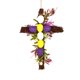 thumbnail image 2 of Corona de huevos de pájaros simulados Decoración de puerta de Pascua primaveral 30 cm Hoja de plástico verde Colgado de pared para fiesta interior interior Decoración del hogar, 2 of 6