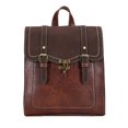 thumbnail image 1 of Mochila Vintage de cuero Pu para mujer, morral escolar de estilo Preppy, bolso de hombro para chica universitaria Fivean unisex, 1 of 2