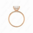 thumbnail image 2 of Cora Jewellery 2CT Hidden Halo Round Moissanite Solitaire Engagement Ring For Women, 14K Rose Gold, 2 of 5