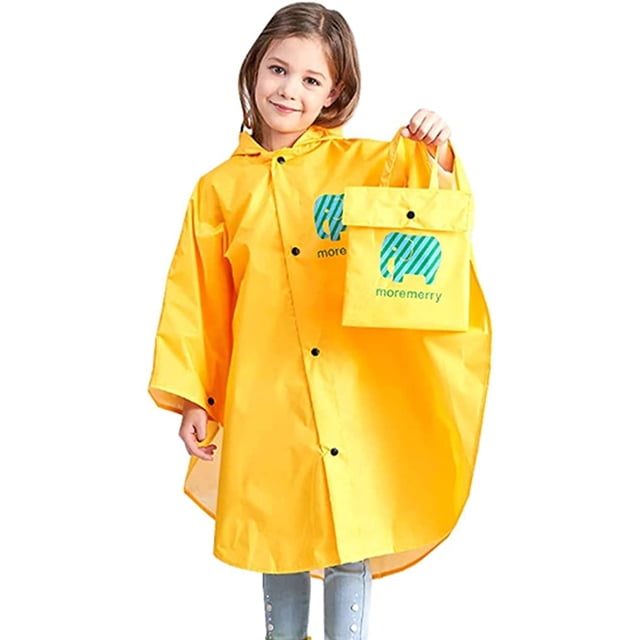 Poncho Imperméable à Capuche pour Enfants, Durable, Portable, Cape de Pluie pour Garçons et Filles