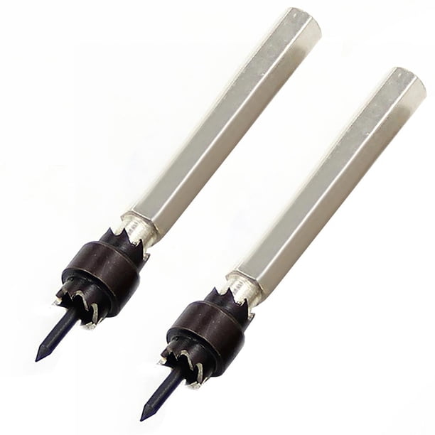 Kenally 2pcs 5/16 pulgadas y 3/8 pulgadas Cortador de soldadura por puntos rotativo Cortador de agujeros de chapa de doble cara Herramienta de taladro de Herramientas y ferretería Kenally TO003454-00