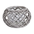 thumbnail image 1 of Hill Interiors Large Round Ceramic Lattice Hurricane Lantern, 1 of 1