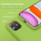 thumbnail image 3 of Funda de silicona ultradelgada y resistente a los golpes para iPhone 11, con forro de microfibra suave antiarañazos, 6,1 pulgadas, color verde Sprout., 3 of 8