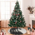 thumbnail image 7 of Pofeuu Double Exposure Cat Forest Print Christmas Tree Skirt, Merry Christmas Skirt Xmas Tree Ornaments for Xmas Holiday Party Decorations-48", 7 of 7