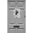 thumbnail image 2 of Letter P Moustache Initial Wall or Door Hanging Prints, 2 of 2
