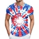 thumbnail image 3 of Tops para hombre, blusas y camisas de cuello redondo y manga corta para hombre Top estampado de manga corta para el Día de la Independencia para hombre Top/camisa de cuello redondo y manga corta para, 3 of 5