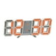 thumbnail image 1 of Reloj despertador electrónico Reloj digital Pantalla de temperatura Reloj de mesa LED digital Blanco y naranja, 1 of 9
