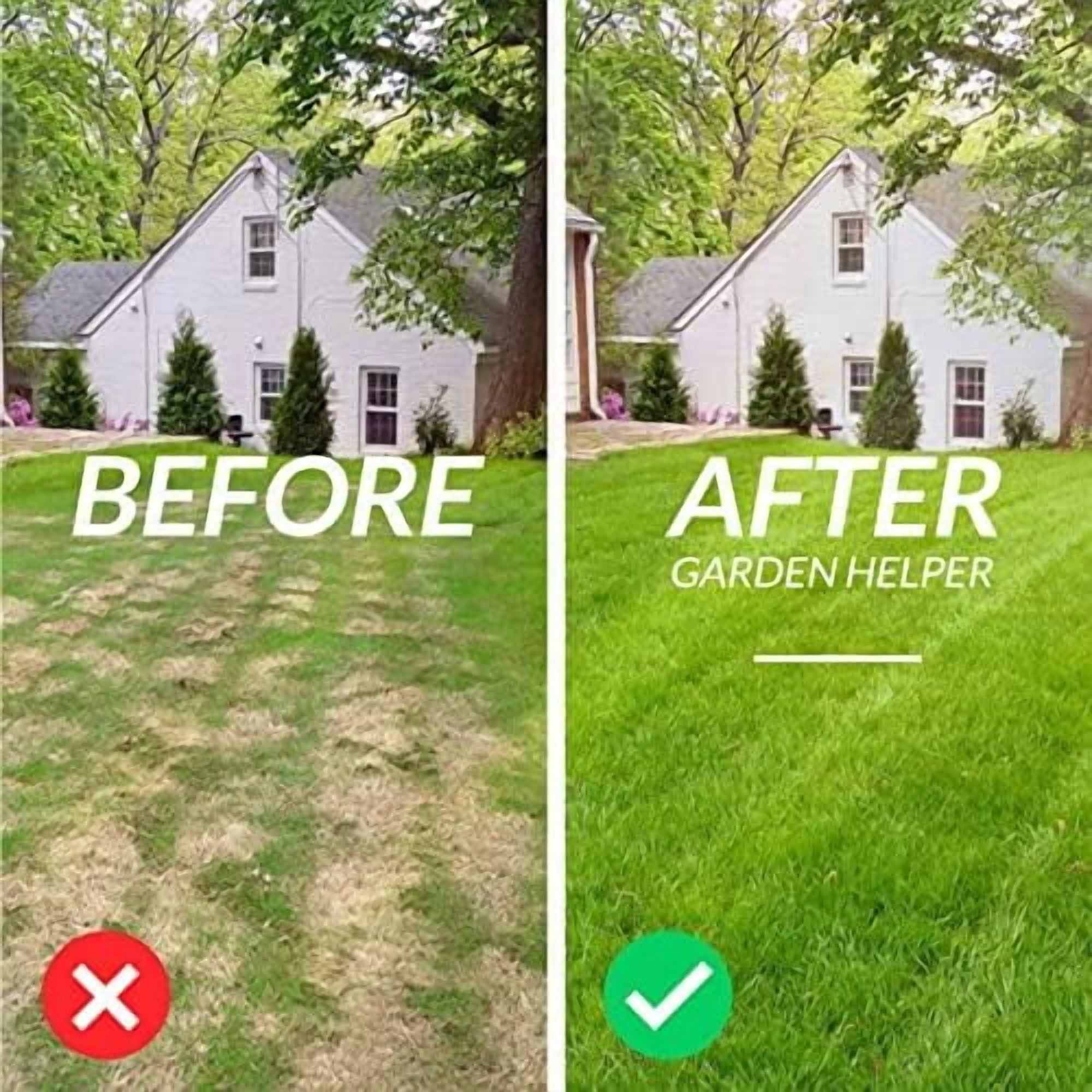 Manual Lawn Aerator with 15 Iron Spikes, Pre-Assembled Dethatching and Soil Aeration Tool for Yard and Garden, Revives Lawn Health, Patented Grass Plug Aerator